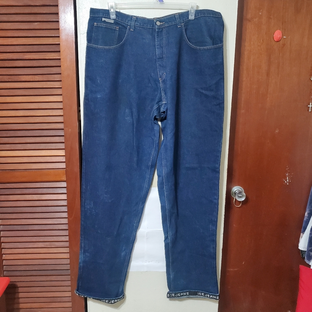 Vintage iceberg ice jeans spellout